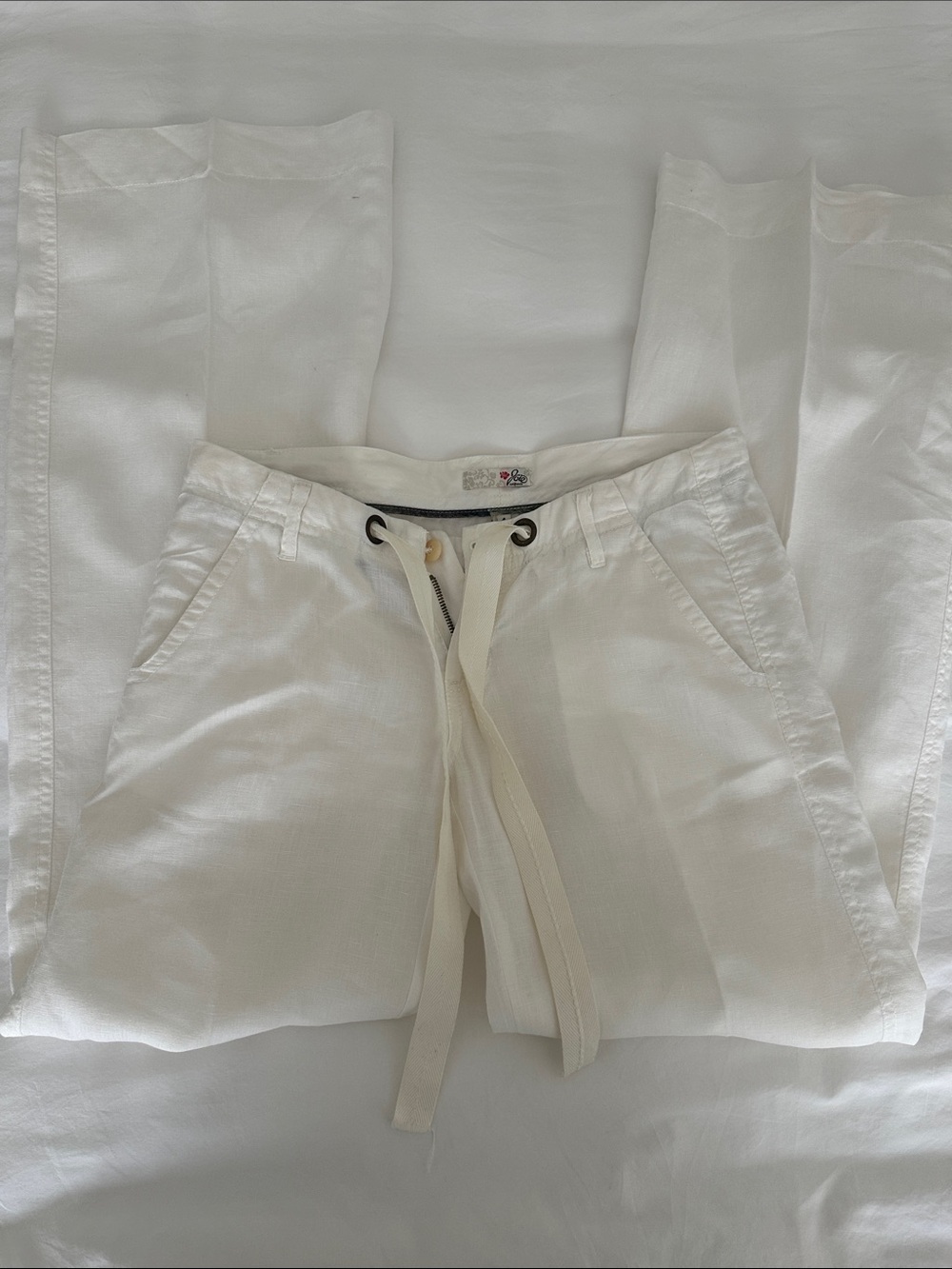 Joie White Wide-Leg Pants